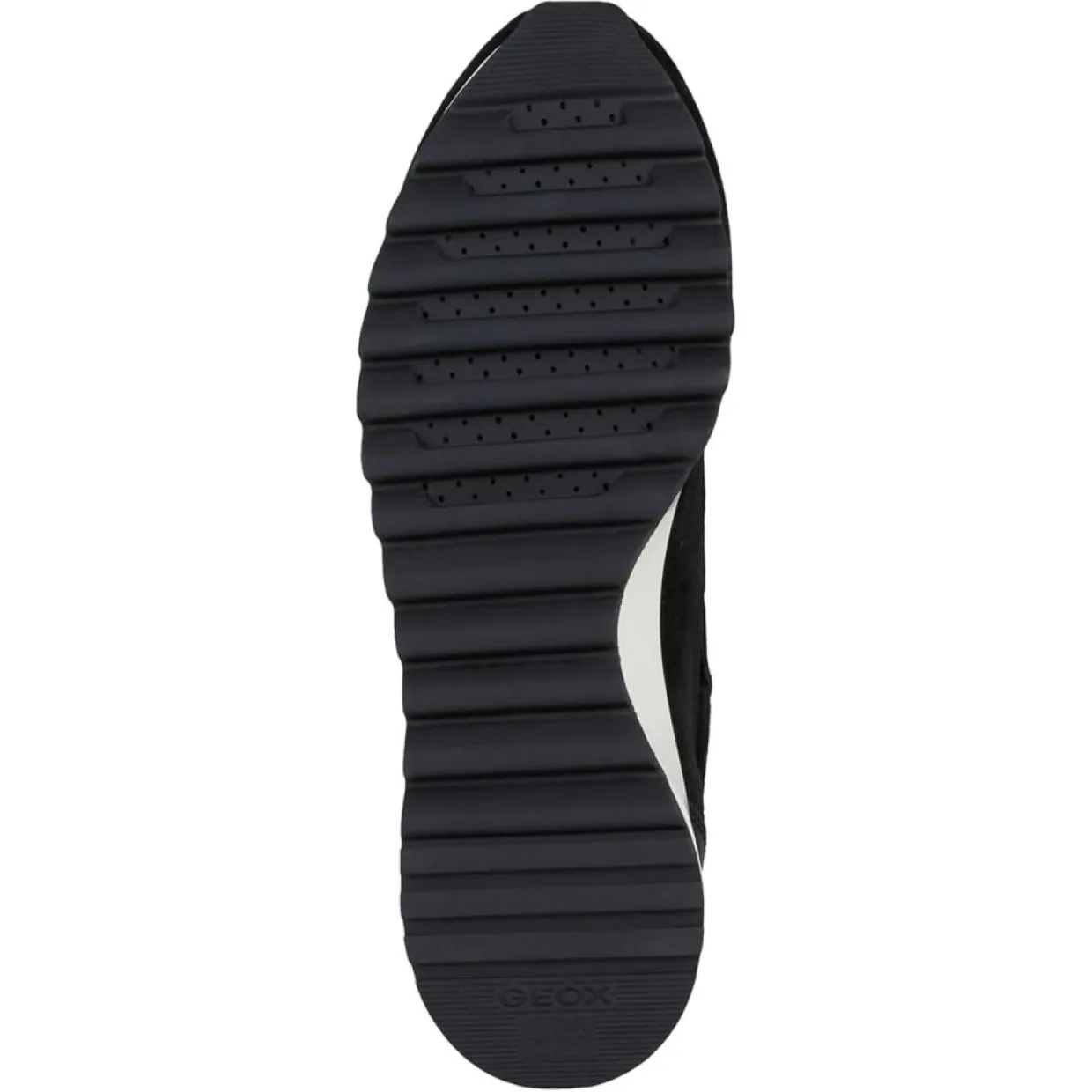 Baskets en Cuir Tabelya noir/métallique-Geox Hot