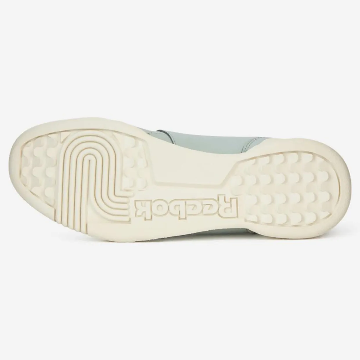 Baskets en Cuir Workout Logo céladon bleues-Reebok Outlet