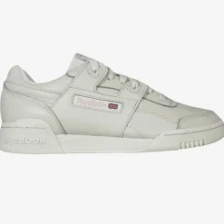 Baskets en Cuir Workout Lo Plus Cn4610 blanches-Reebok Outlet