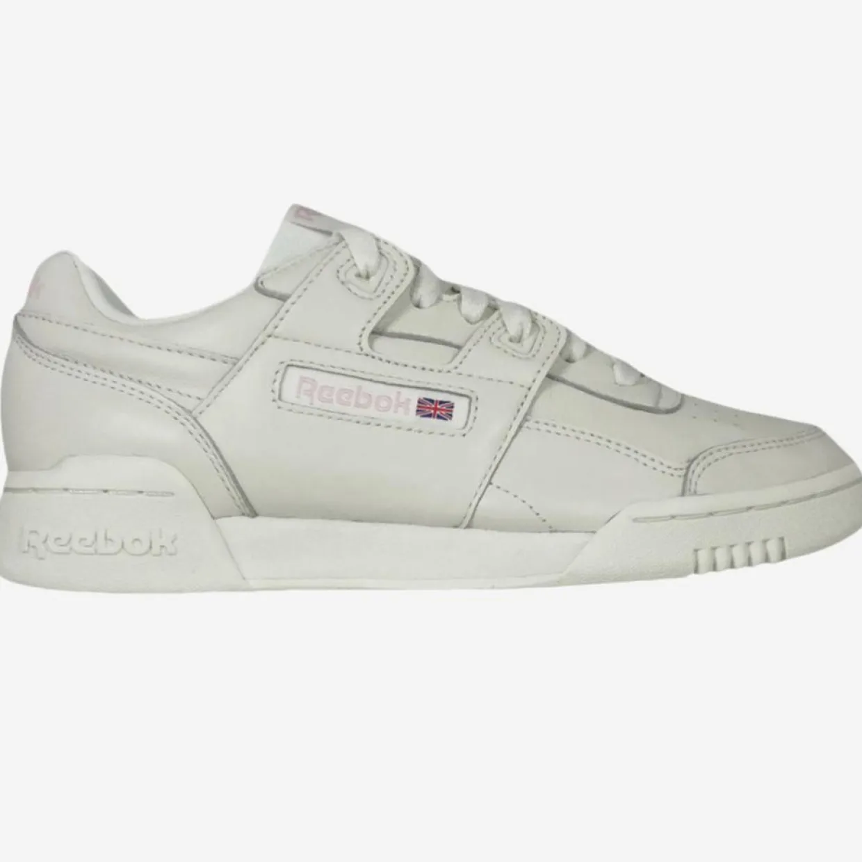 Baskets en Cuir Workout Lo Plus Cn4610 blanches-Reebok Outlet