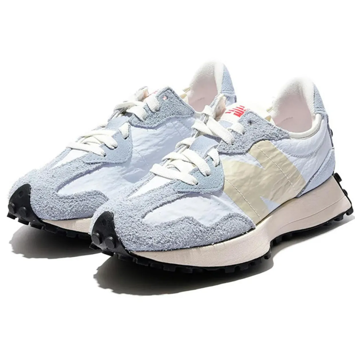 Homme New Balance Baskets^Baskets en Mesh & Velours de Cuir 327 bleues