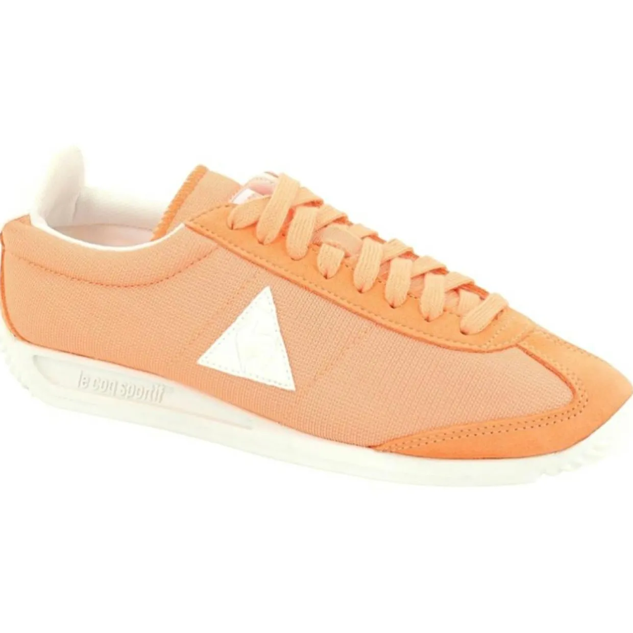 Femme Le Coq Sportif Baskets^Baskets en Mesh & Velours de Cuir Quartz W Feminine orange