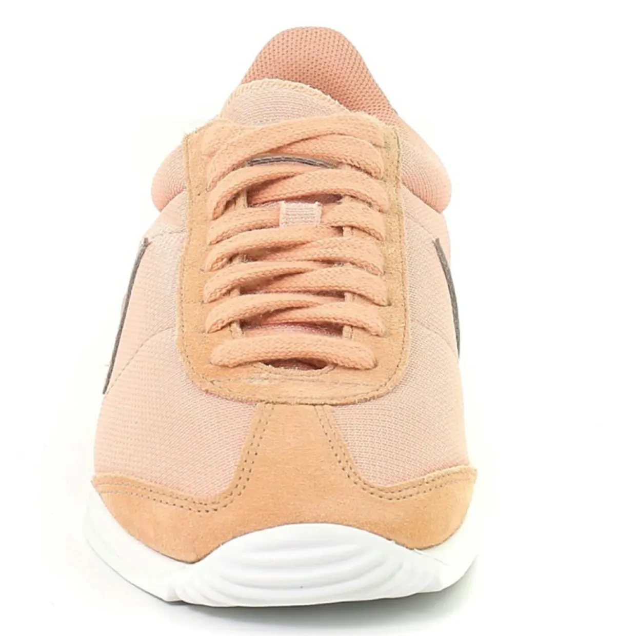 Baskets en Toile & Velours de Cuir Quartz rose/argenté-Le Coq Sportif Outlet