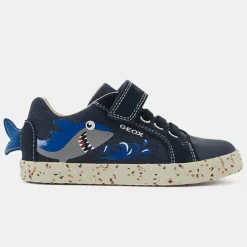 Enfant Geox Bébé^Baskets en Toile de coton Kilwi bleues