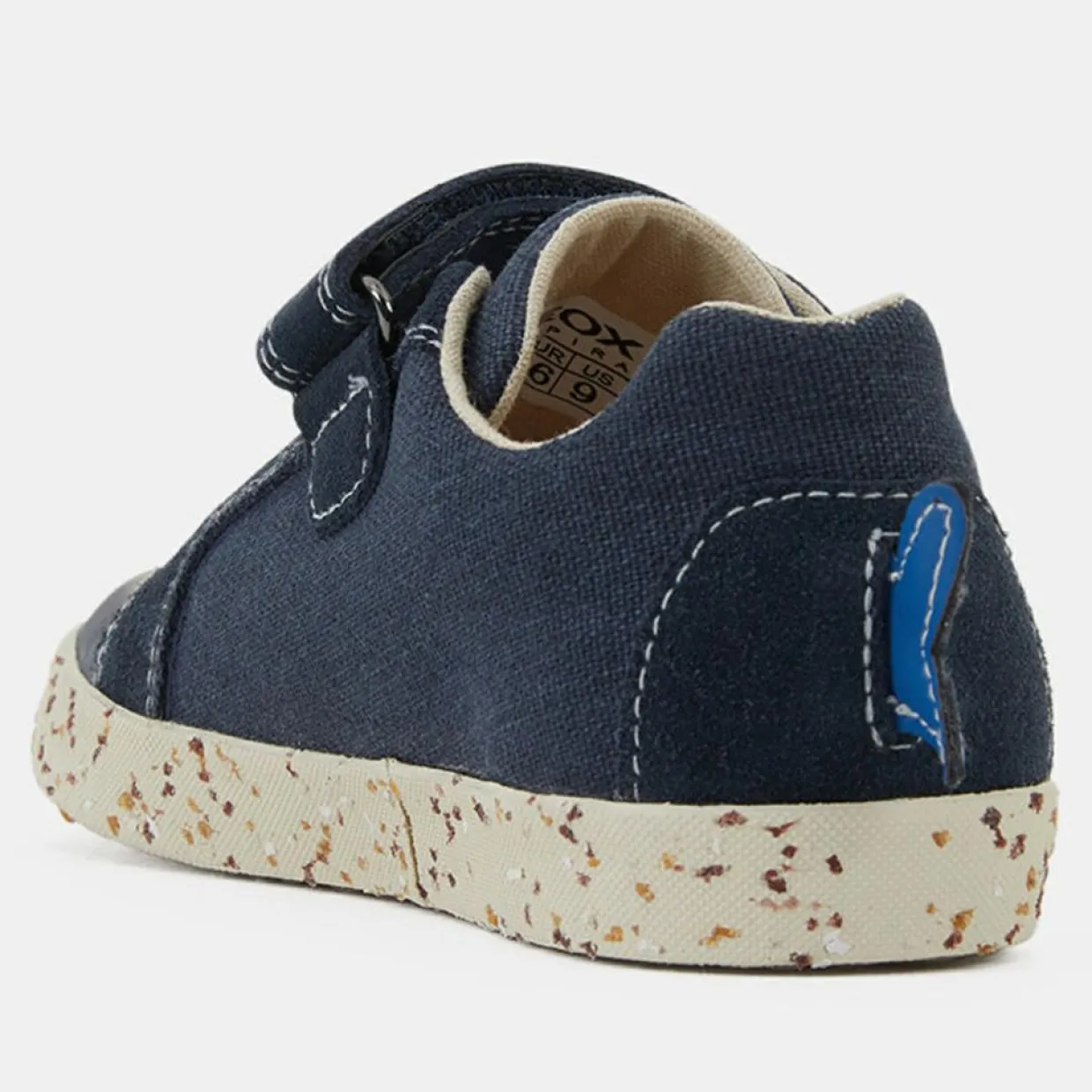 Enfant Geox Bébé^Baskets en Toile de coton Kilwi bleues