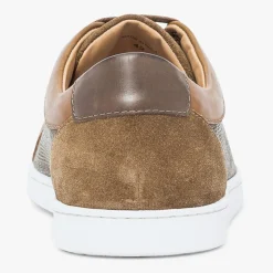 Homme Bocage Baskets^Baskets en Toile et Cuir Kizito cognac