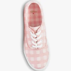 Femme Bocage Baskets^Baskets en Toile Nikolaus vichy rose corail