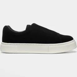 Baskets en Velours de Cuir Doja So Suede noires-Eytys Clearance