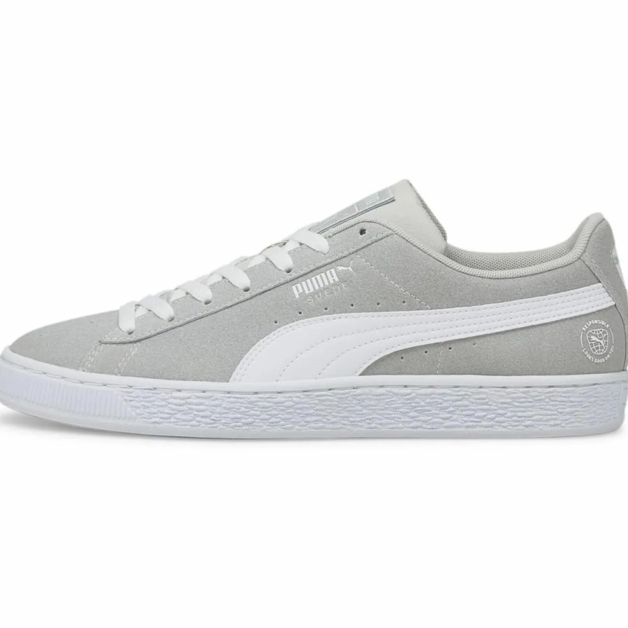 Homme Puma Baskets^Baskets en Velours de Cuir Re:Style grises