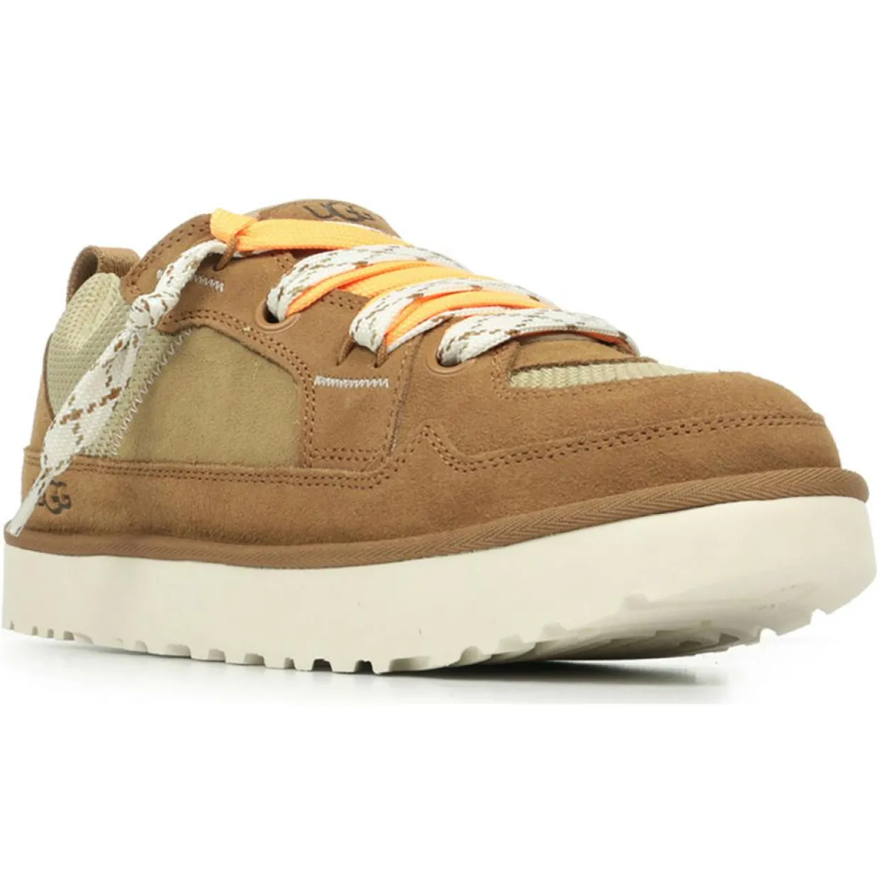 Homme Ugg Baskets^Baskets en Velours de Cuir Lo Lowmel marron