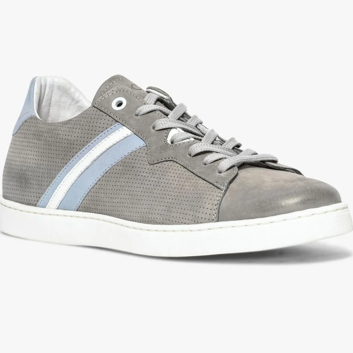 Homme Bocage Baskets^Baskets en Velours de Cuir Koumac grises