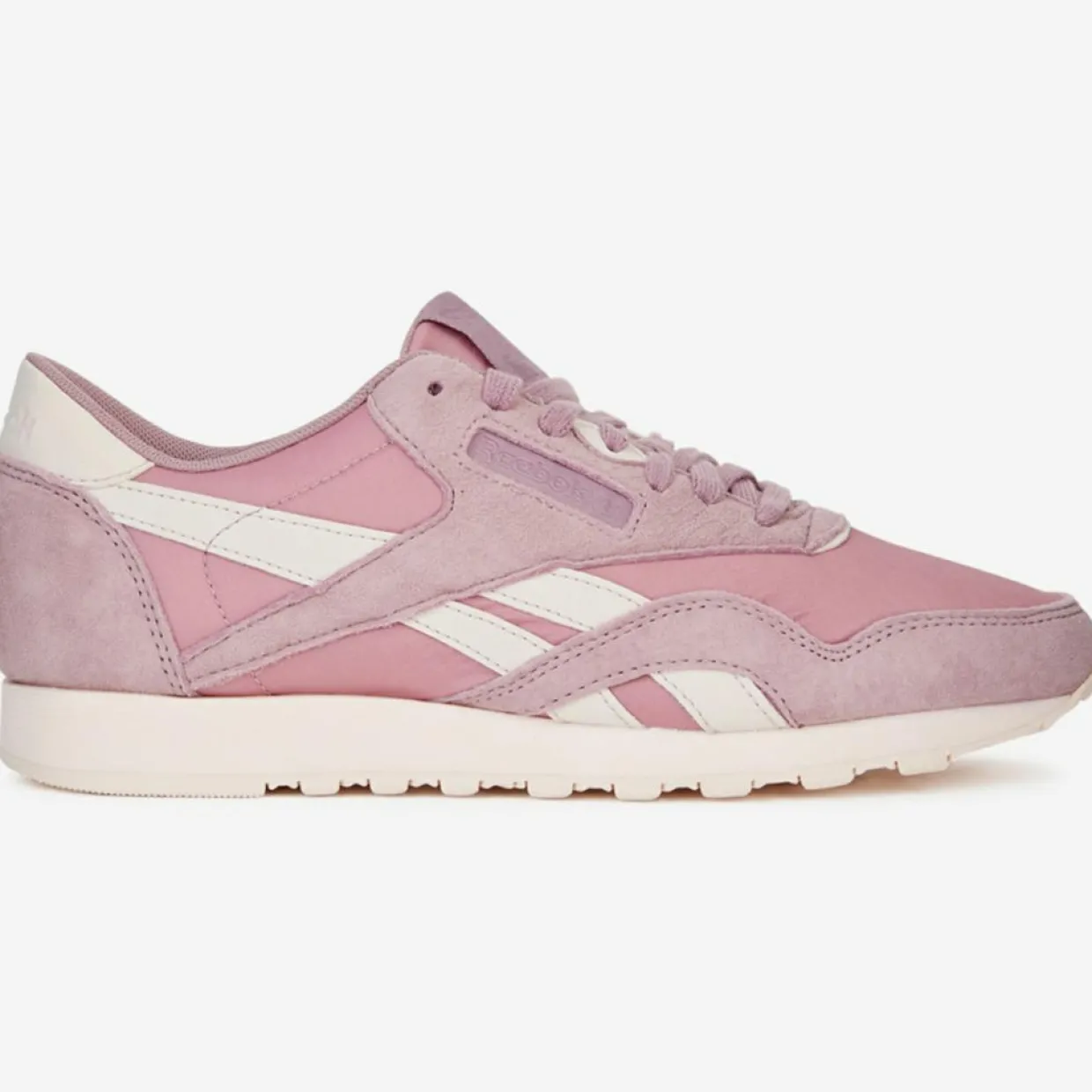 Femme Reebok Baskets^Baskets en Velours de Cuir & Mesh Cl Nylon J4 roses