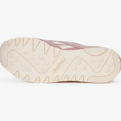 Femme Reebok Baskets^Baskets en Velours de Cuir & Mesh Cl Nylon J4 roses