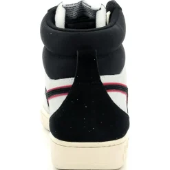 Baskets en Velours de Cuir Magic B blanc/noir-Diadora Clearance