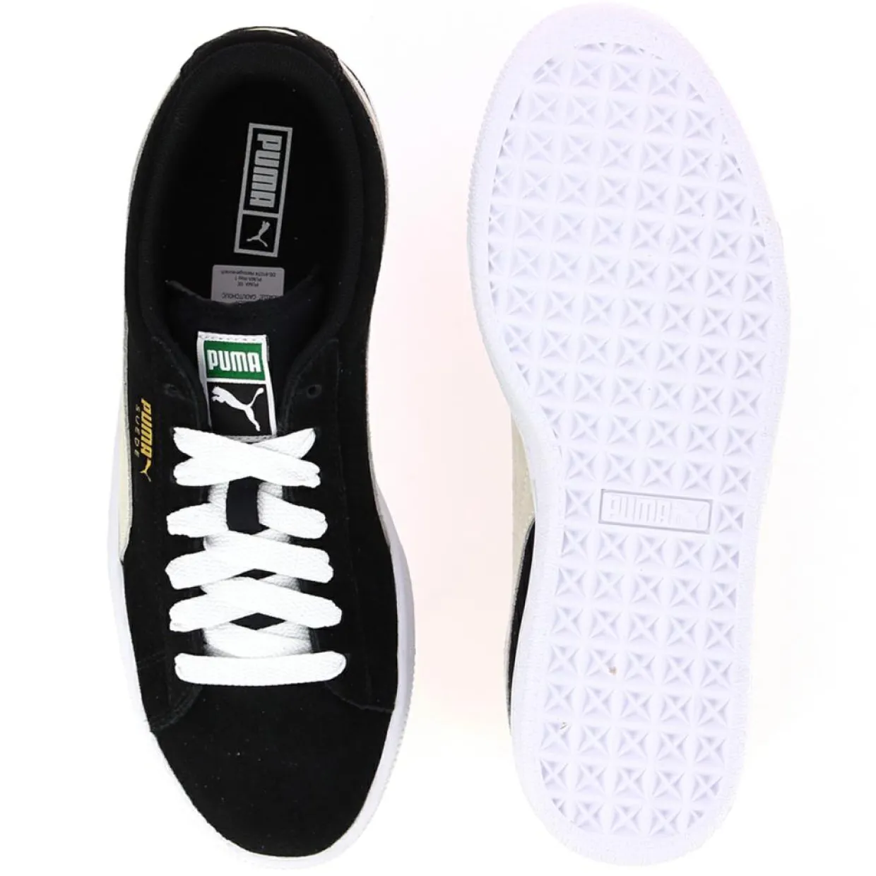 Baskets en Velours de Cuir à lacets noires-Puma Best