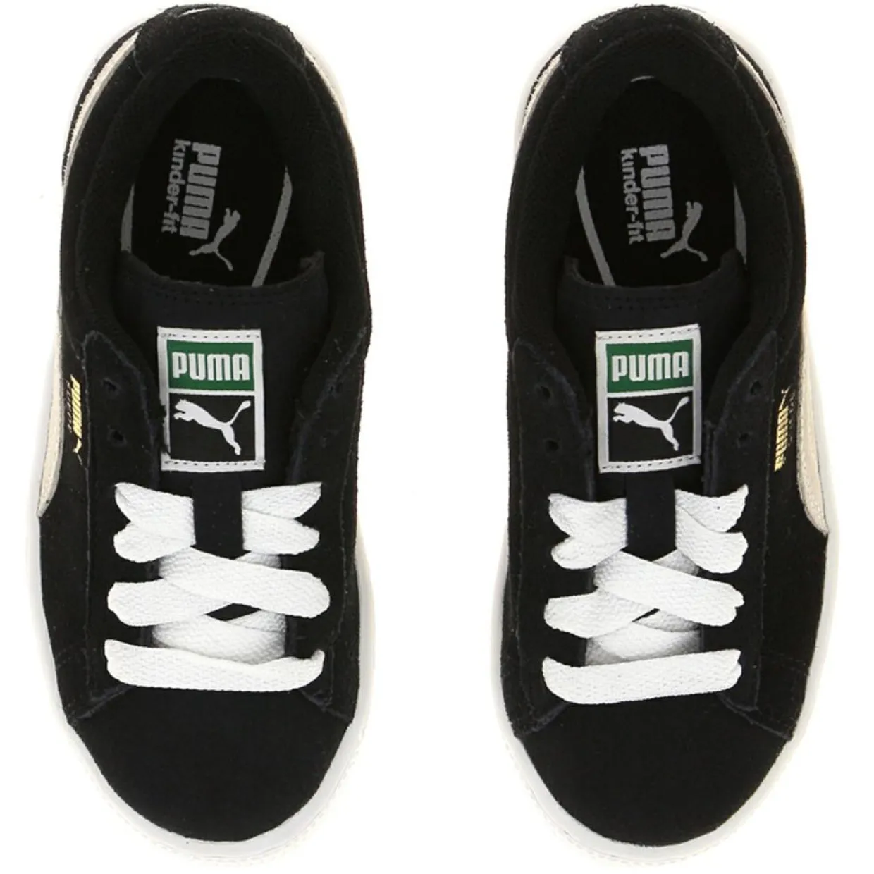 Baskets en Velours de Cuir à lacets noires-Puma Best