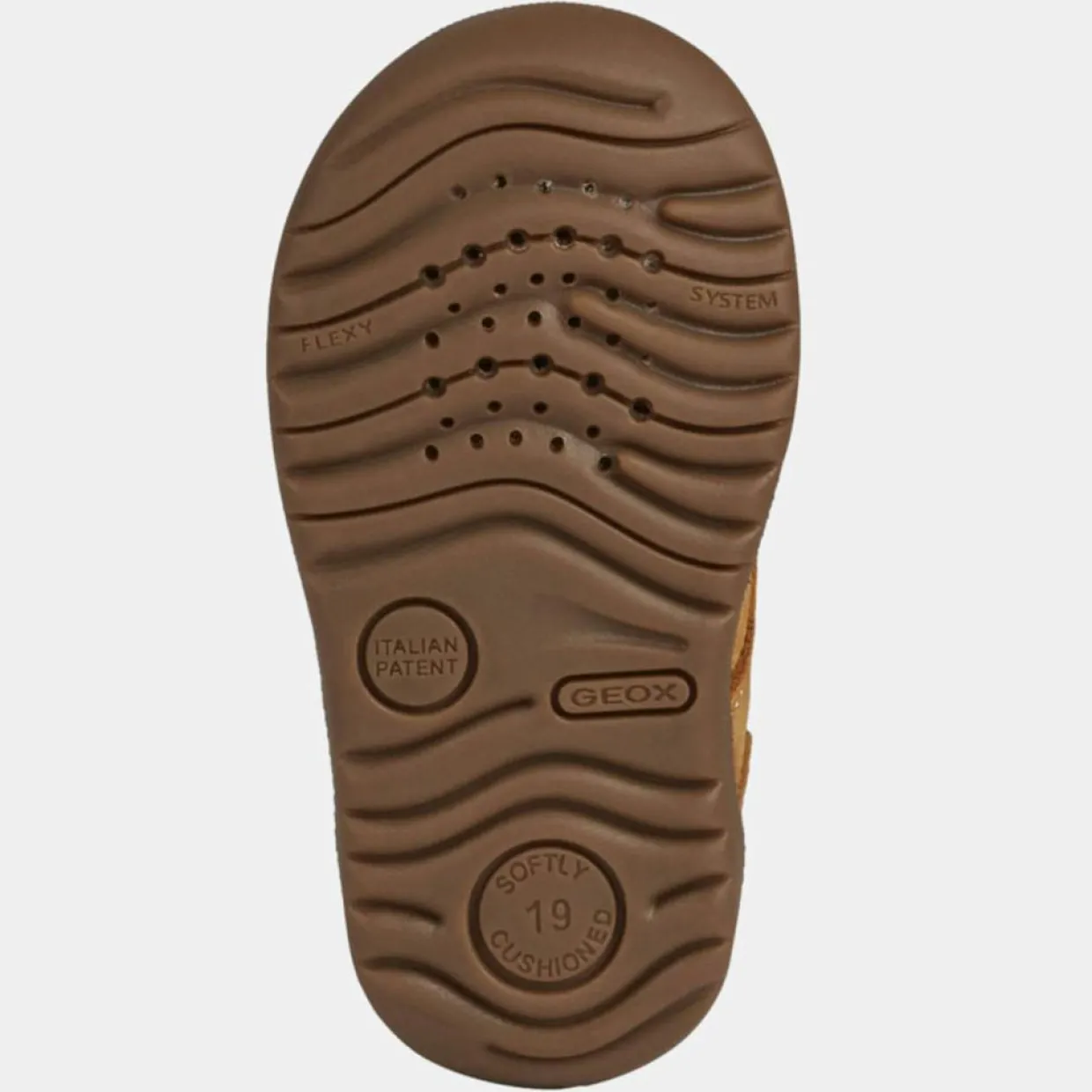 Enfant Geox Garçon^Baskets en Velours de Cuir Macchia camel
