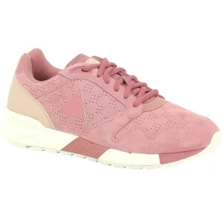 Femme Le Coq Sportif Baskets^Baskets en Velours de Cuir Omega X W Summer Flavor roses