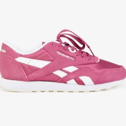 Baskets en Velours de Cuir & Mesh Cl Nylon Cn4018 rose foncé-Reebok New
