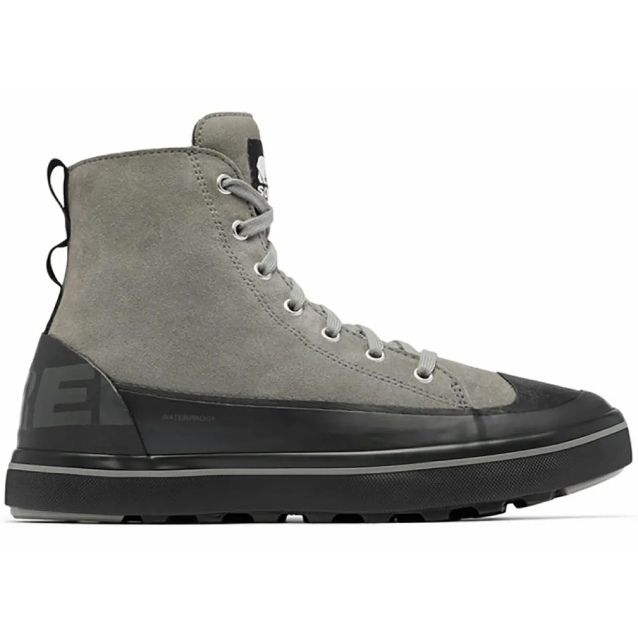 Homme Sorel Baskets^Baskets en Velours de Cuir Cheyanne Metro Ii Sneak Wp grises