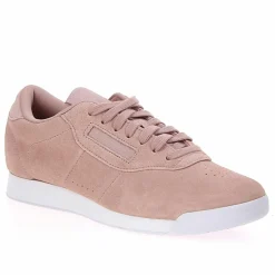 Enfant Reebok Fille^Baskets en Velours de Cuir Princess roses
