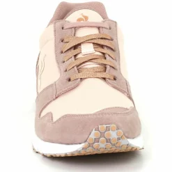 Baskets en Velours de Cuir & Mesh Jazy W Boutique rose moyen/crème-Le Coq Sportif Hot