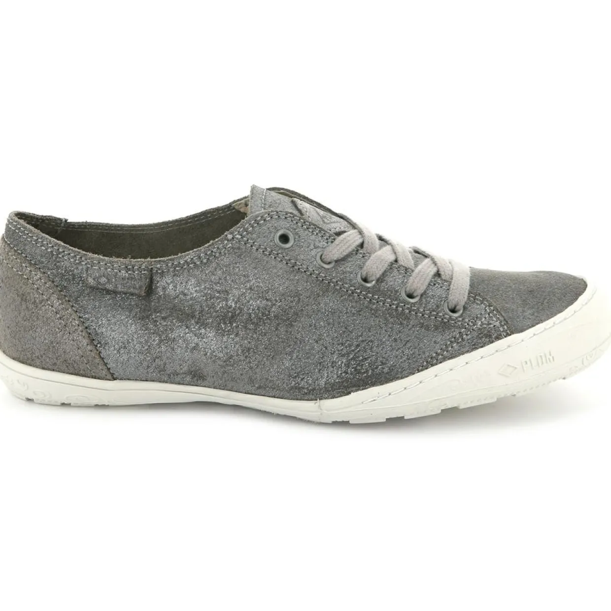 Baskets en Velours de Cuir irisé Game grises-Palladium Online