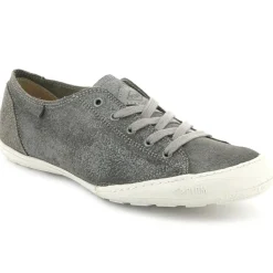 Baskets en Velours de Cuir irisé Game grises-Palladium Online