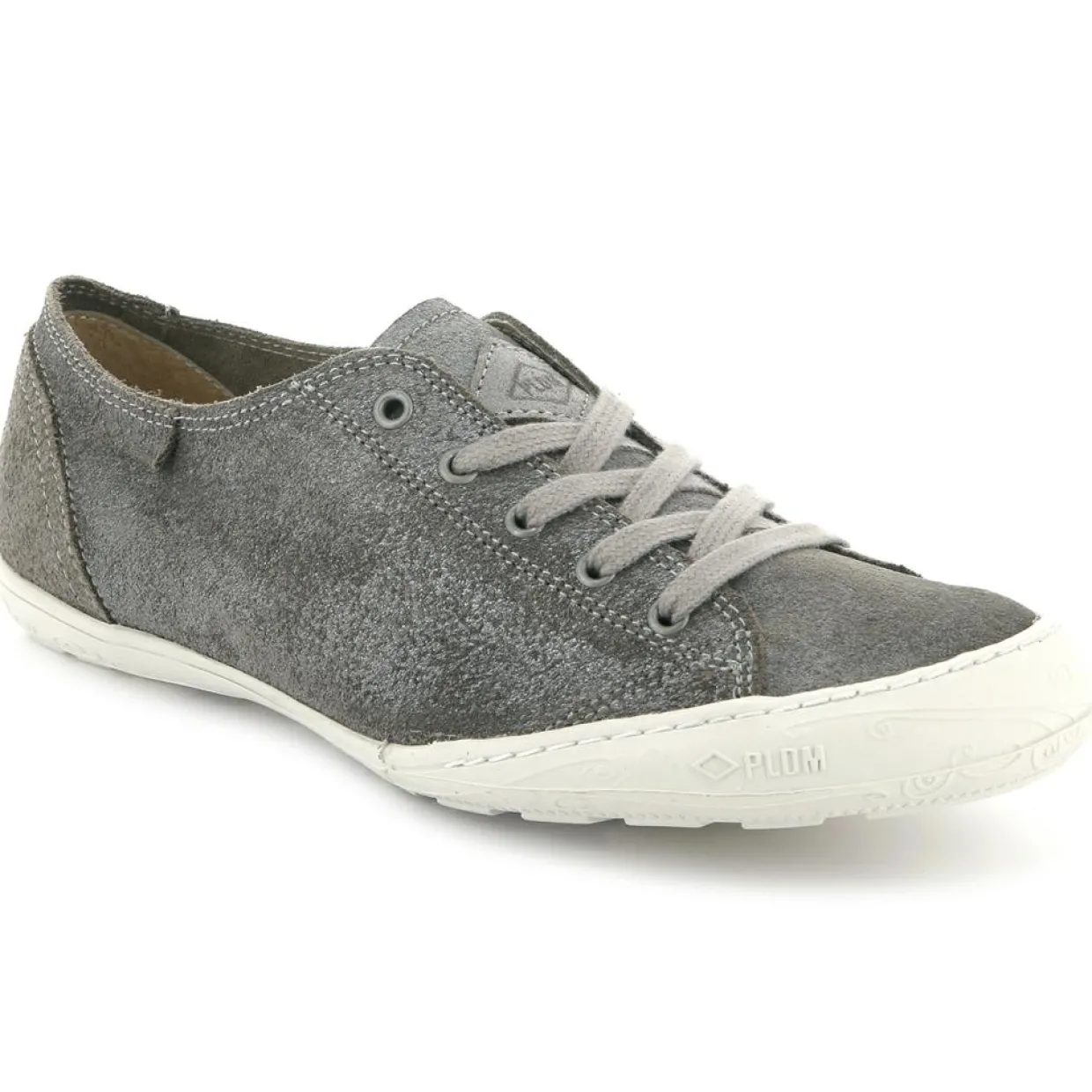 Baskets en Velours de Cuir irisé Game grises-Palladium Online