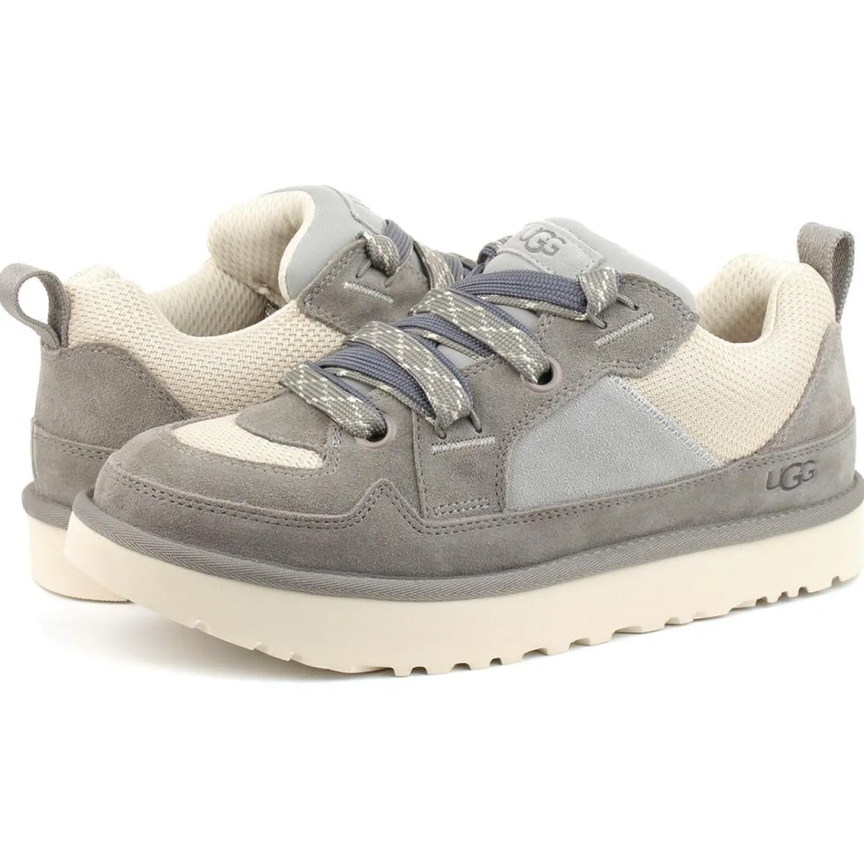 Baskets en Velours de Cuir Lo Lowmel grises-Ugg Clearance