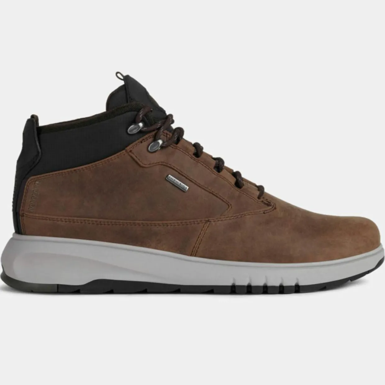 Homme Geox Baskets^Baskets en Velours de Cuir Aerantis 4X4 marron
