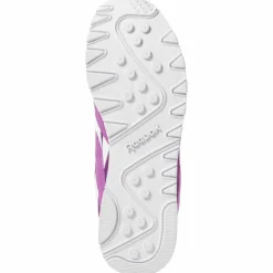 Baskets en Velours de Cuir et Mesh Classic Nylon violettes-Reebok New