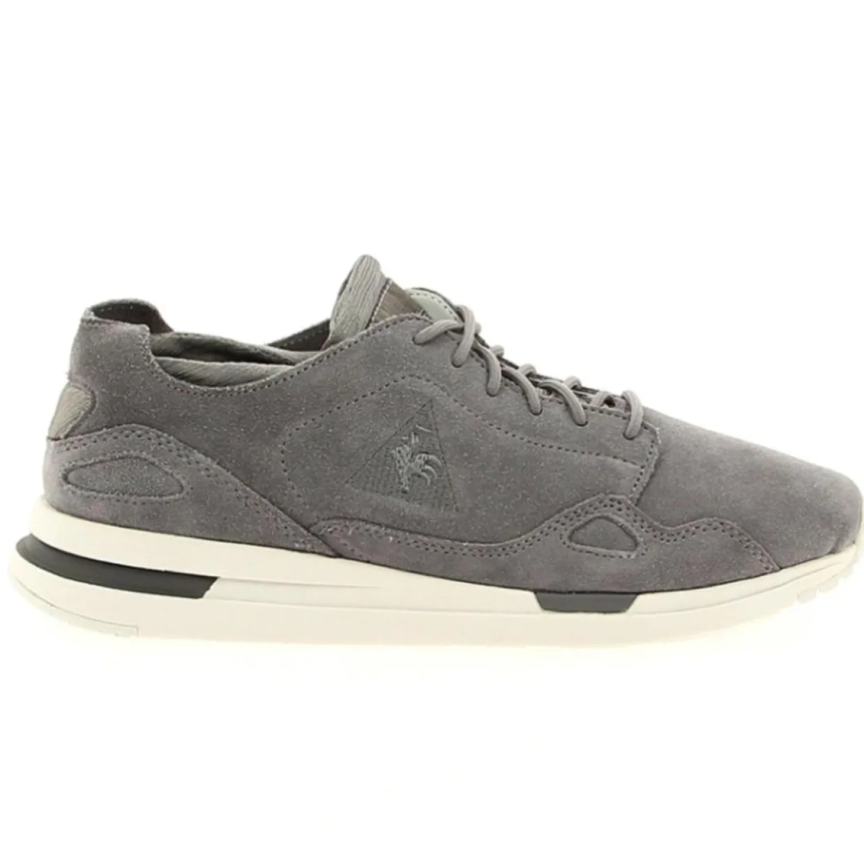 Baskets en Velours de Cuir Lcsr Flow grises-Le Coq Sportif