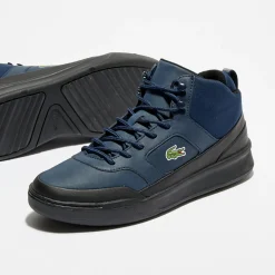 Baskets Explorateur Spt Mid 417 2 Q4 bleu marine/noir-Lacoste Clearance