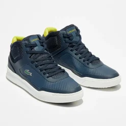 Homme Lacoste Baskets^Baskets Explorateur Spt Mid 317 5 bleu marine/jaune