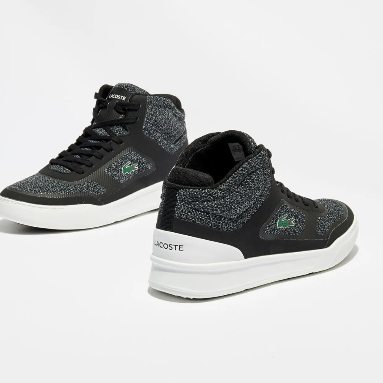 Homme Lacoste Baskets^Baskets Explorateur Spt Mid 317 2 noir/blanc