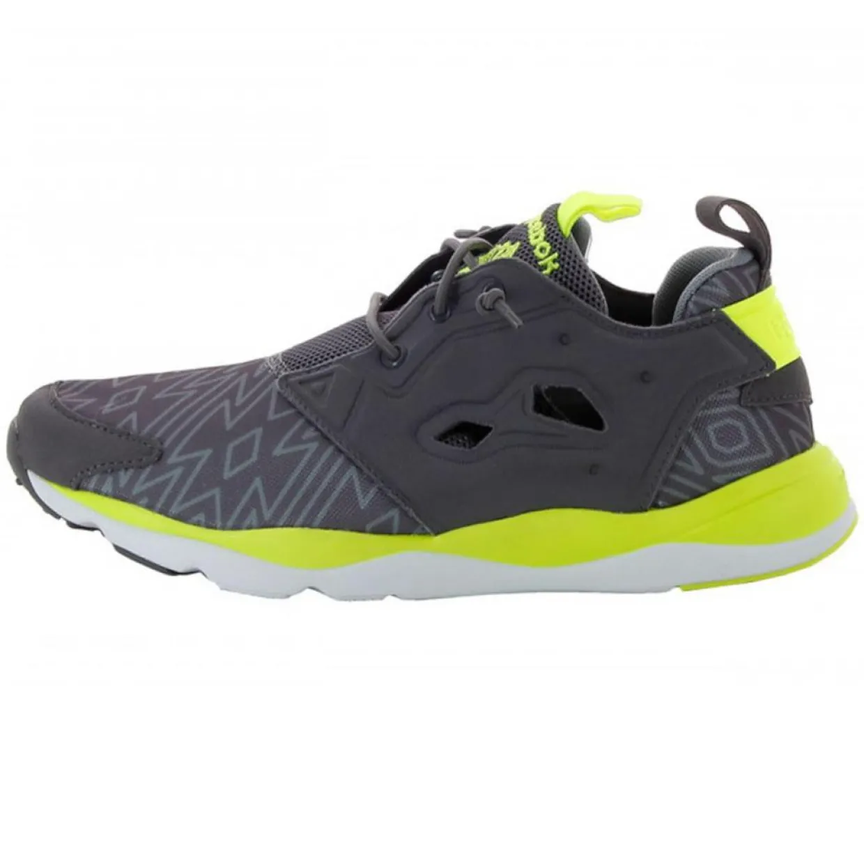 Homme Reebok Baskets^Baskets Furlyte gris/jaune