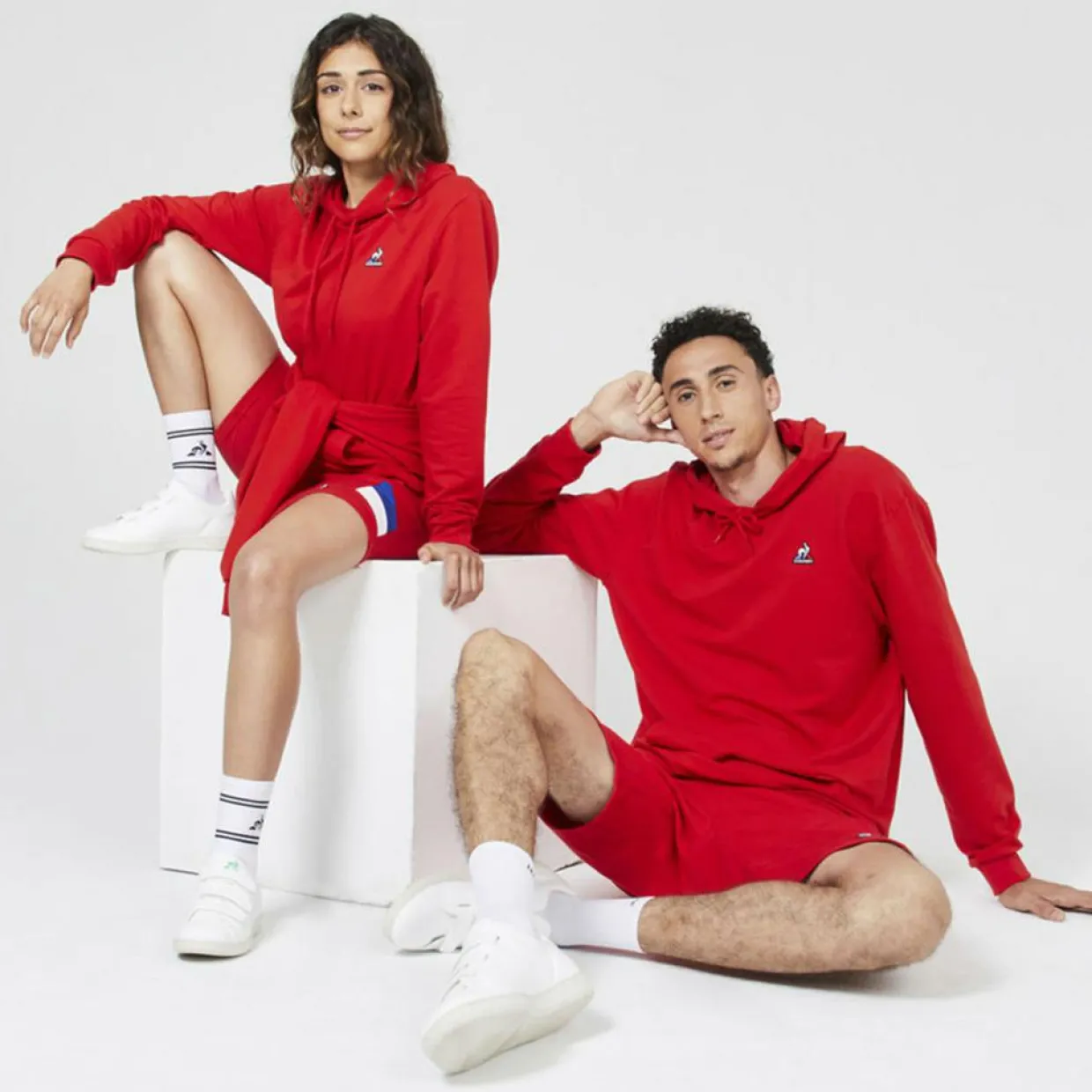 Femme Le Coq Sportif Baskets^Baskets Gaia blanches