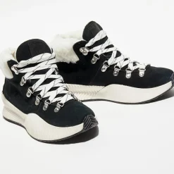 Baskets imperméables en Velours de Cuir Ona III Conquest noir/blanc-Sorel Online