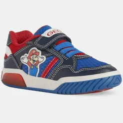 Baskets Inek Mario x Super Mario à scratchs bleu/rouge-Geox Sale