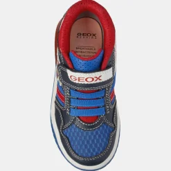 Baskets Inek Mario x Super Mario à scratchs bleu/rouge-Geox Sale