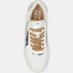 Femme Geox Baskets^Baskets Jaysen blanc/argenté