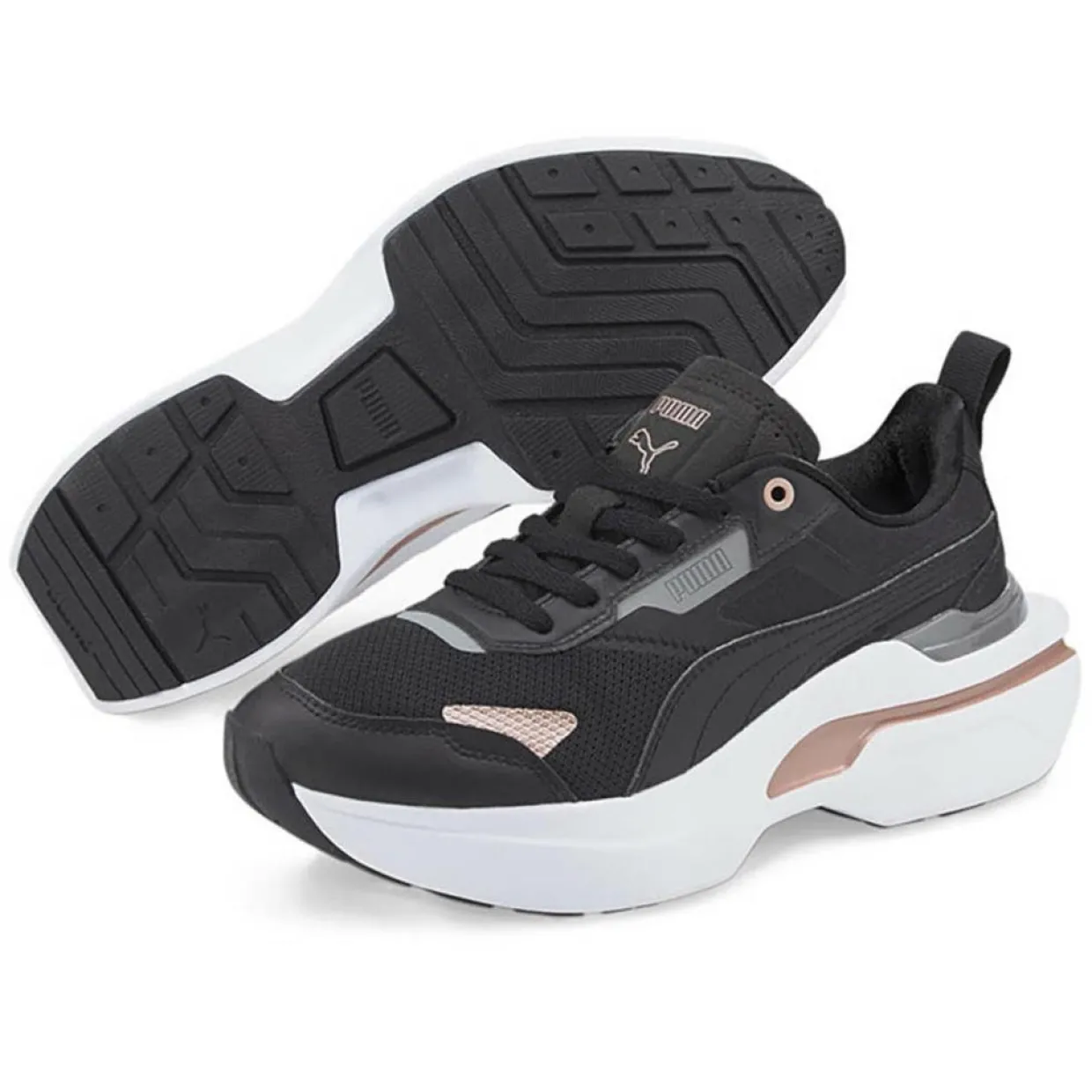 Femme Puma Baskets^Baskets Kosmo Rider Metal noires