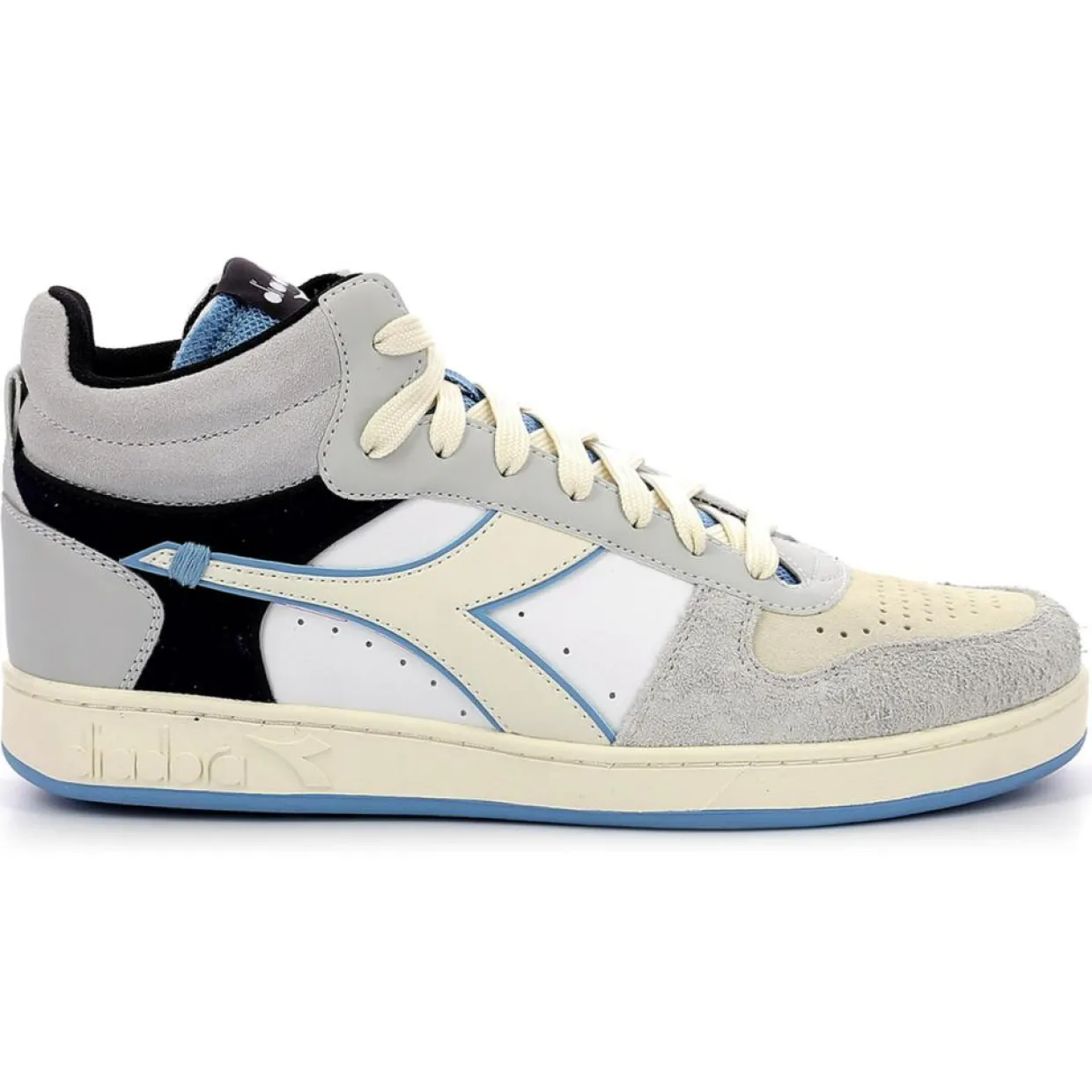 Homme Diadora Baskets^Baskets Magic Demi Twin blanc/gris