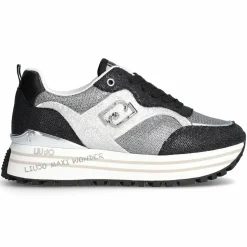 Baskets Maxi argenté/noir-Liu-Jo Outlet