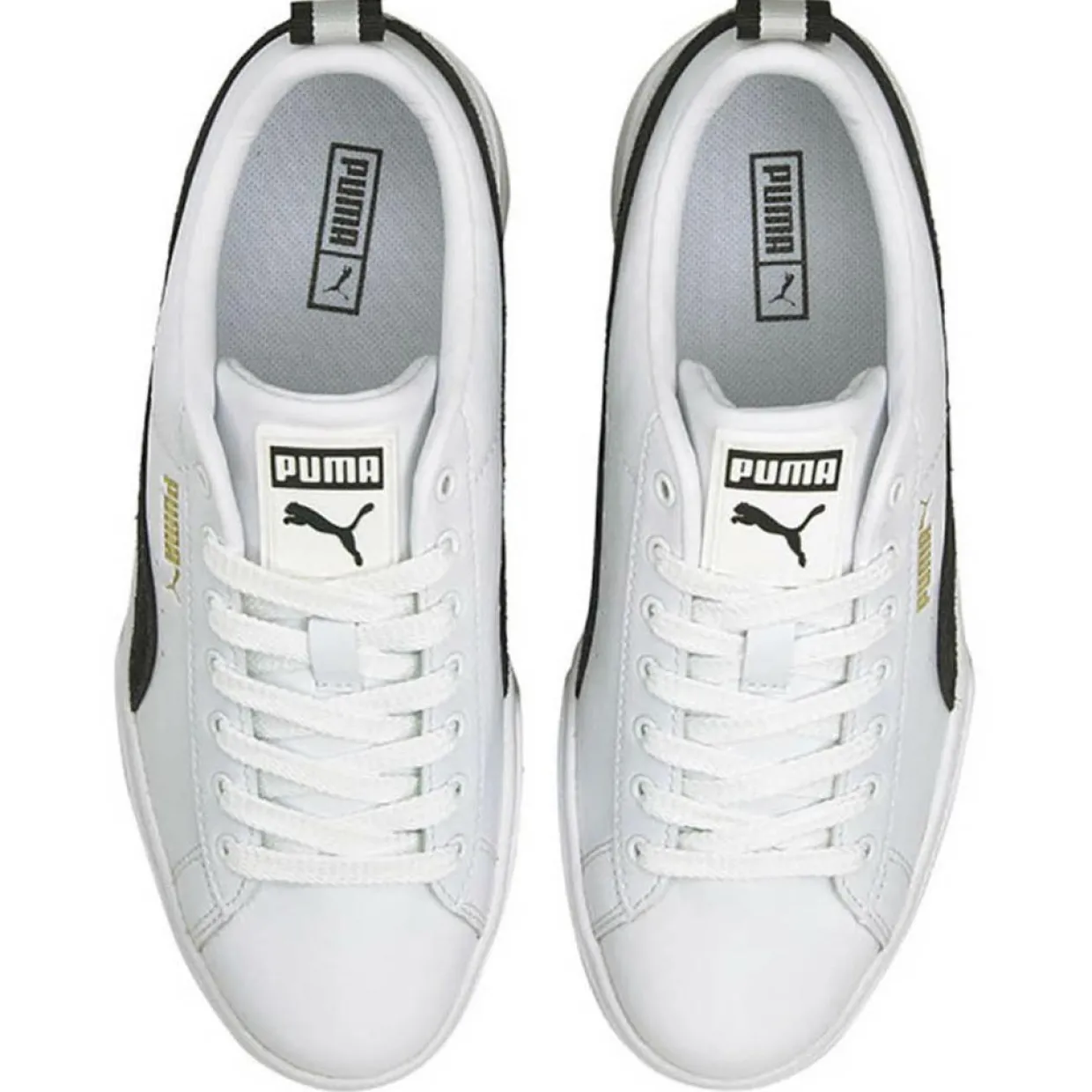 Baskets Mayze Leather blanc/noir-Puma Sale