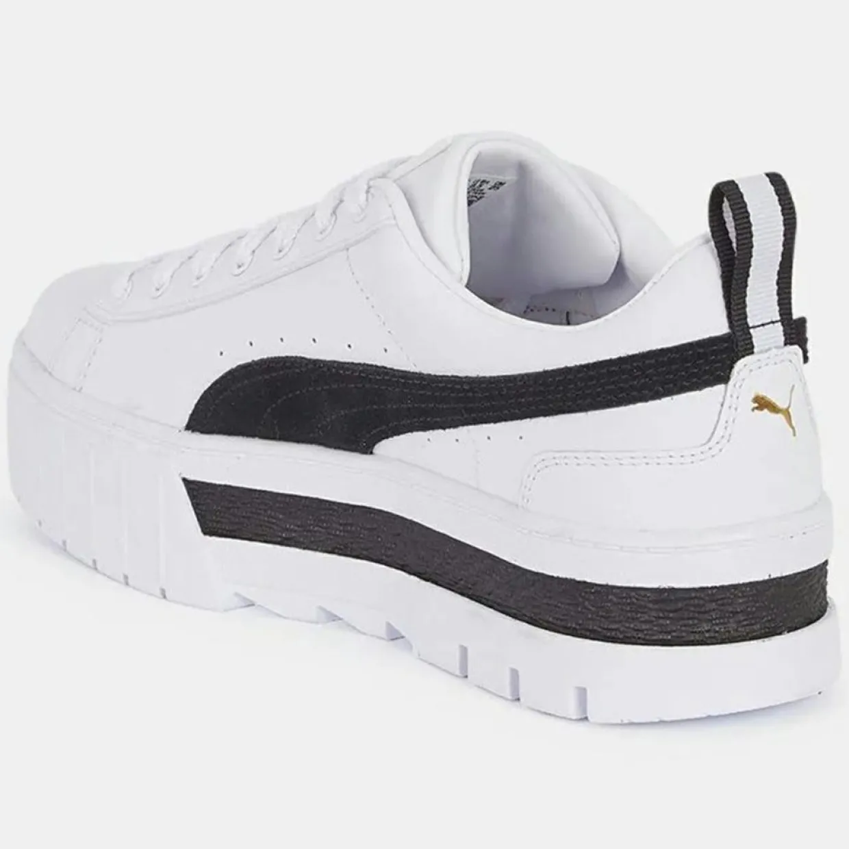 Baskets Mayze Leather blanc/noir-Puma Sale