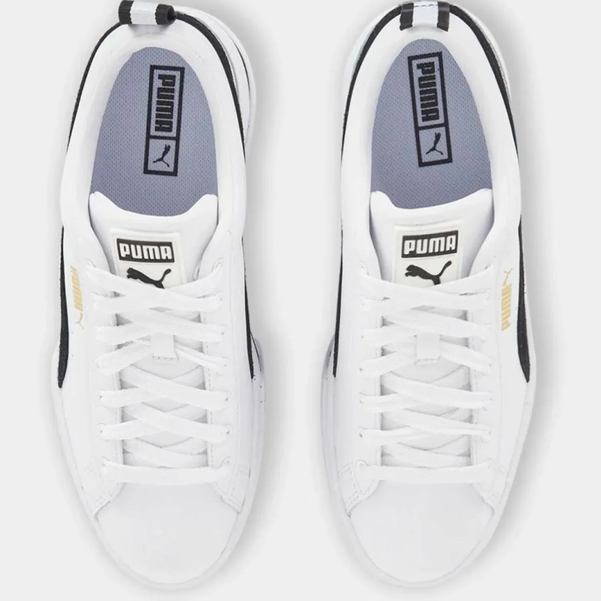 Baskets Mayze Leather blanc/noir-Puma Sale