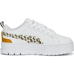 Enfant Puma Fille^Baskets Mayze Wild blanc/orange