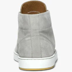 Homme Bocage Baskets^Baskets montantes en Velours de Cuir Hadrien grises